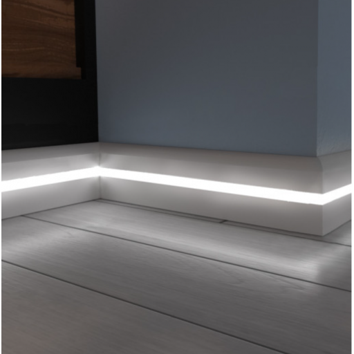 Плинтус под покраску с подсветкой PN 050 LED